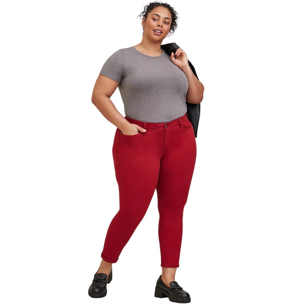 NWT Torrid Boyfriend Straight Vintage Stretch Mid-Rise Jean - Size: 12 - Picture 5 of 9